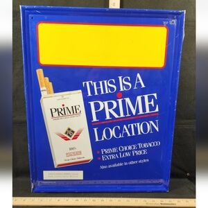 Rare 1992 Prime Cigarette Sign Store Retail Advertising New OG Pads On Back